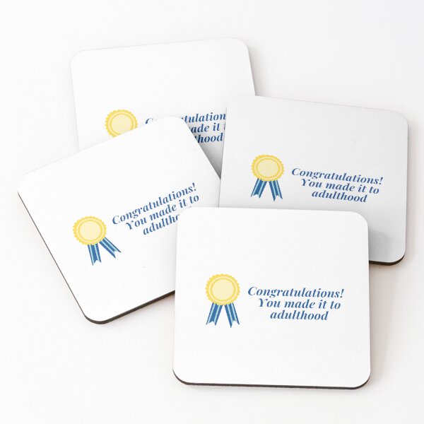 Item preview, Congratulations! you reached adulthood designed and sold by VibeWithTheLife.