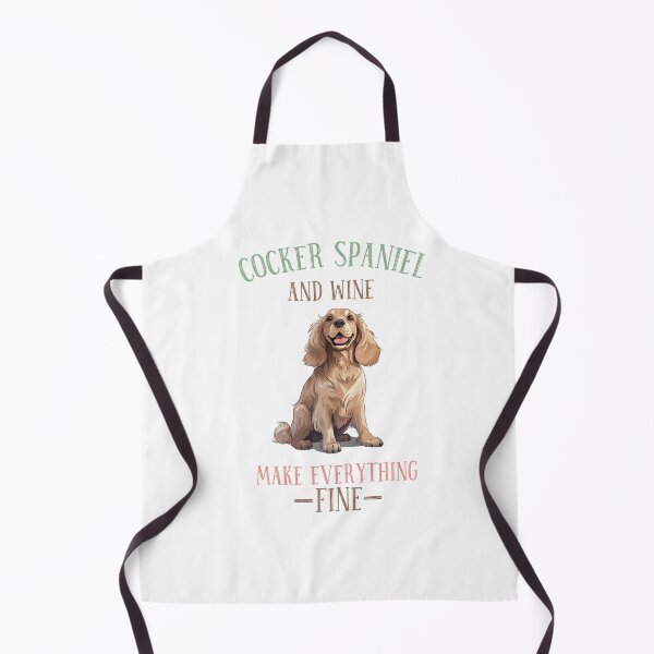 Item preview, Cocker Spaniel and Wine make Everything Fine designed and sold by Niftylife.