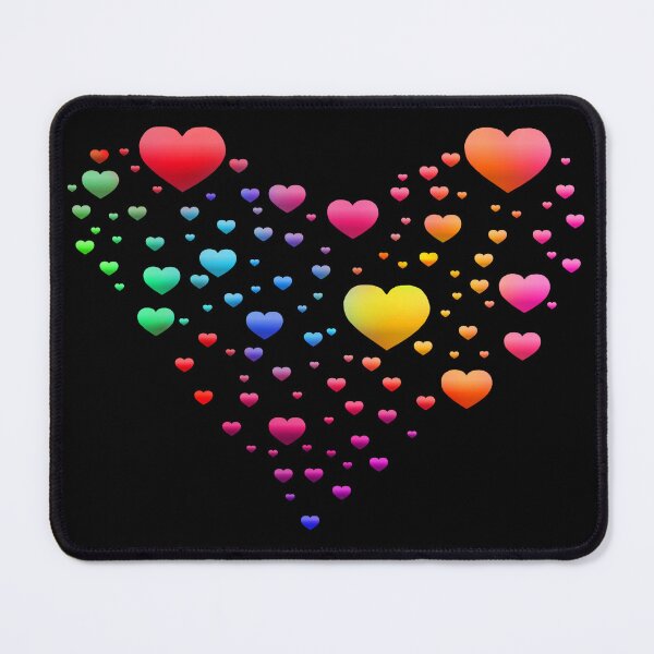 Item preview, Multicolored Rainbow Heart Bubbles designed and sold by Deborah Camp.