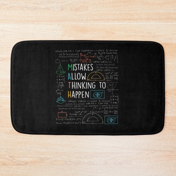 Item preview, Mistakes Allow Thinking to Happen - Math Teacher Quotes Funny maths designed and sold by Kristinauhn.