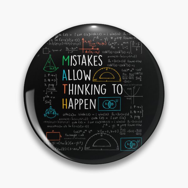Item preview, Mistakes Allow Thinking to Happen - Math Teacher Quotes Funny maths designed and sold by Kristinauhn.