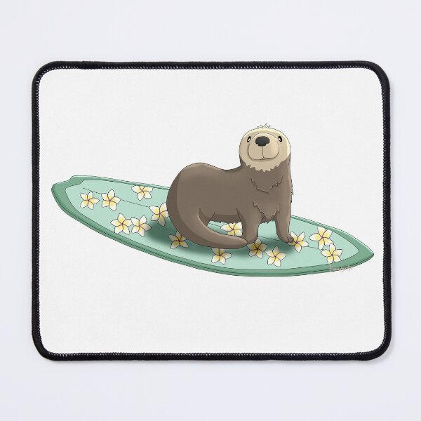 Item preview, Surfing Otter designed and sold by RhondaLuluArt.