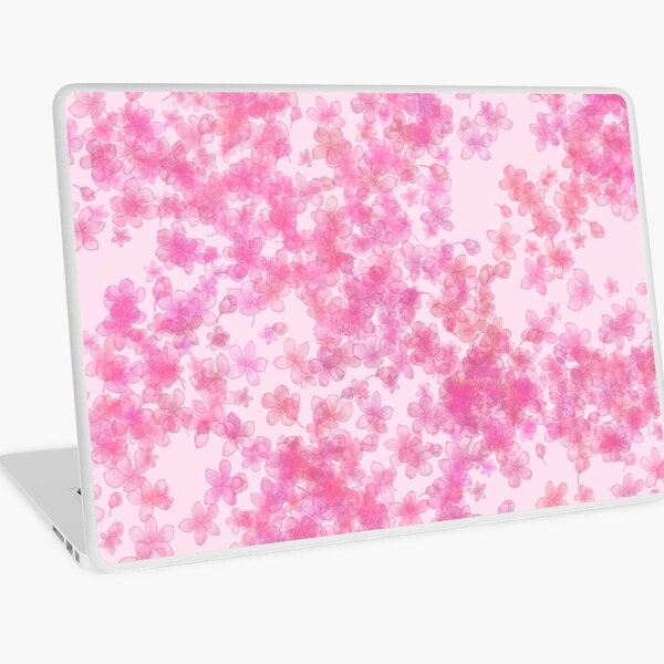 Pink Sakura Blossoms Laptop Skin