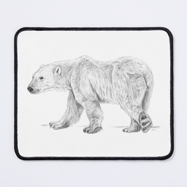 Item preview, Polar Bear (Realistic Pencil Drawing) | Safari Sketches designed and sold by flypigart.