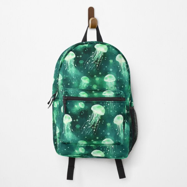 Item preview, Neon Green Jellyfish in Marine Seamless Patterns designed and sold by Master Ivan.