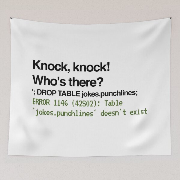 Item preview, Knock, Knock SQL Injection designed and sold by unixorn.