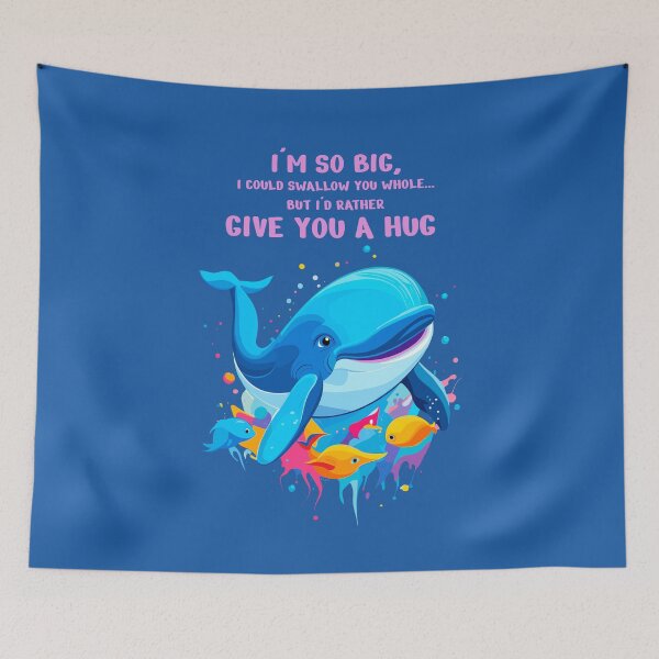 Item preview, I am a big blue whale  designed and sold by IcalsaidArt.