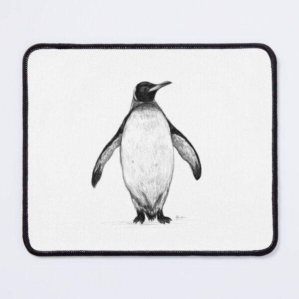Item preview, Emperor Penguin (Realistic Pencil Drawing) | Safari Sketches designed and sold by flypigart.