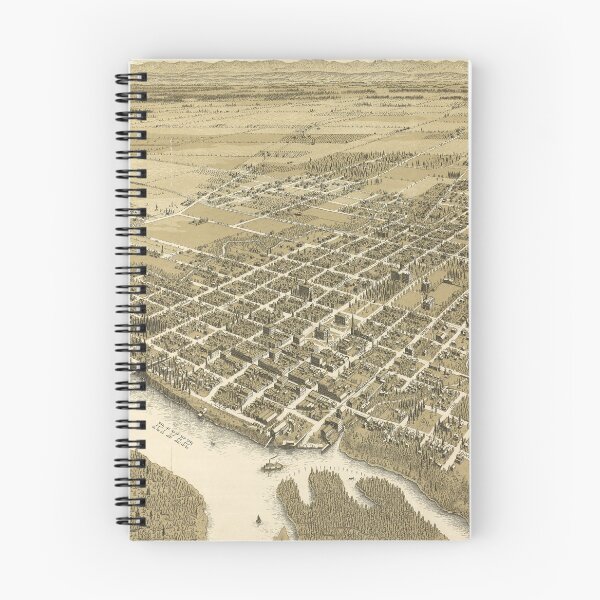 Item preview, Vintage Pictorial Map of Salem OR (1905) designed and sold by BravuraMedia.