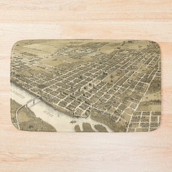 Item preview, Vintage Pictorial Map of Salem OR (1905) designed and sold by BravuraMedia.