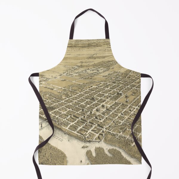 Item preview, Vintage Pictorial Map of Salem OR (1905) designed and sold by BravuraMedia.