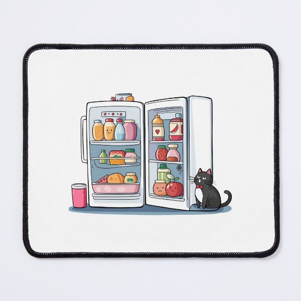 Item preview, Cat raiding refrigerator  designed and sold by PiggyWonka.