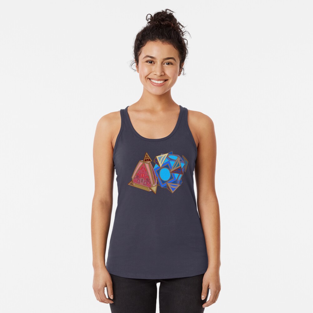 Vista previa del artículo con la obra «Camiseta con espalda nadadora», diseñado y vendido por MaryWonders.
