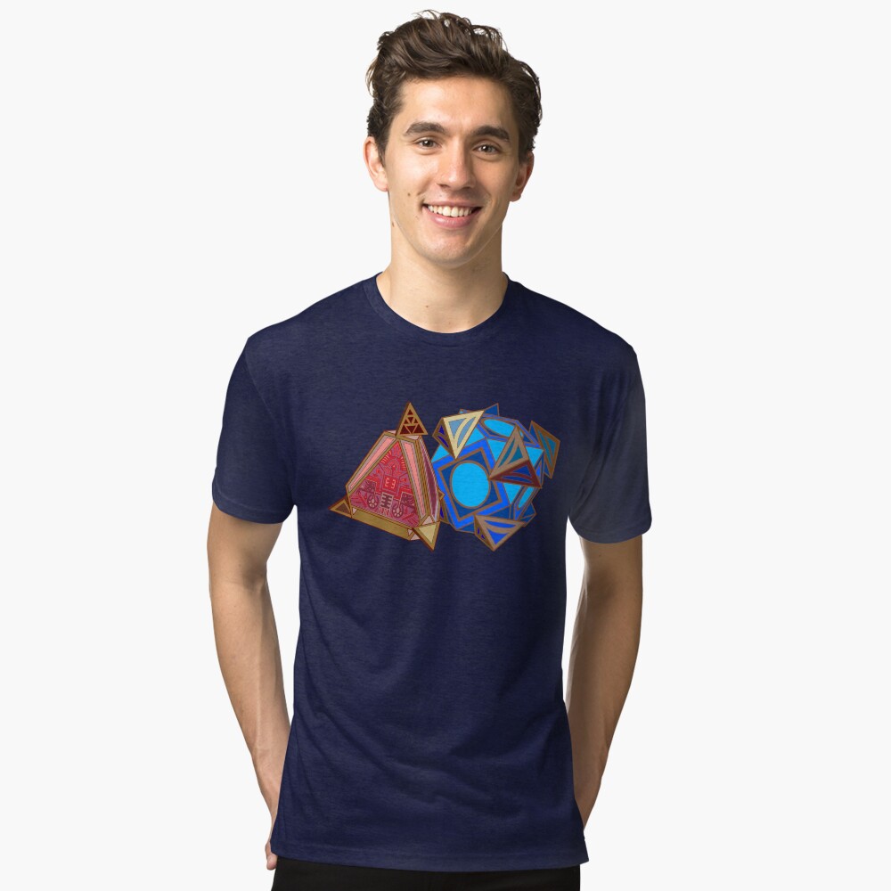 Vista previa del artículo con la obra «Camiseta de tejido mixto», diseñado y vendido por MaryWonders.