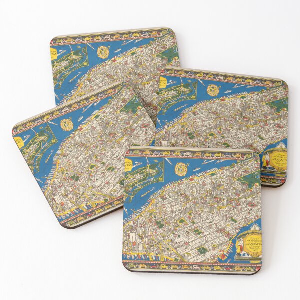 Item preview, Vintage Map of New York City (1926) designed and sold by BravuraMedia.