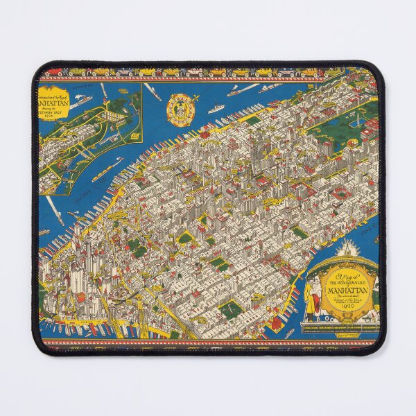 Item preview, Vintage Map of New York City (1926) designed and sold by BravuraMedia.