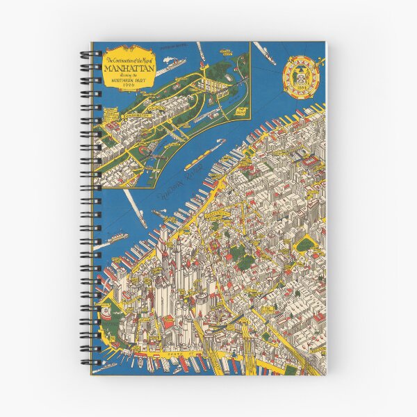 Item preview, Vintage Map of New York City (1926) designed and sold by BravuraMedia.