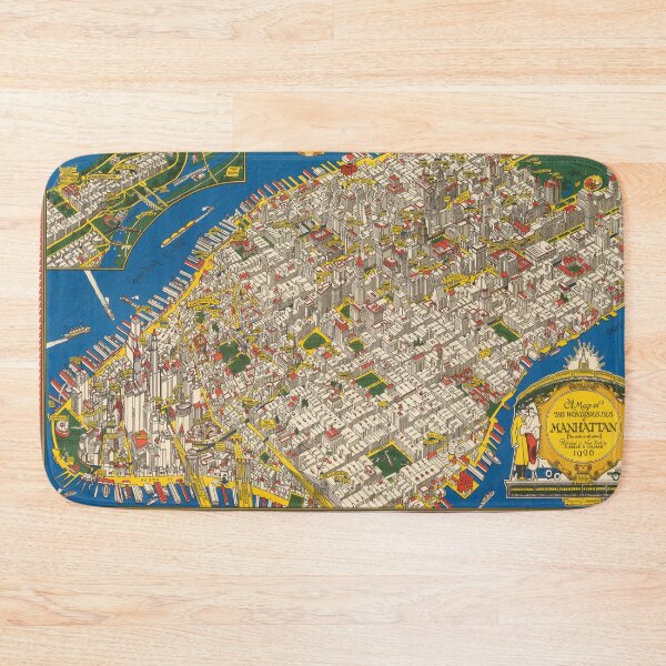 Item preview, Vintage Map of New York City (1926) designed and sold by BravuraMedia.