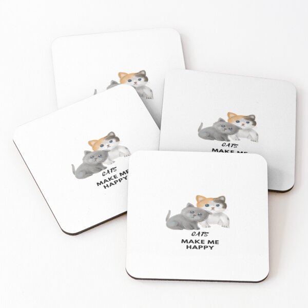 Item preview, cats make me happy designed and sold by MEfashionista.