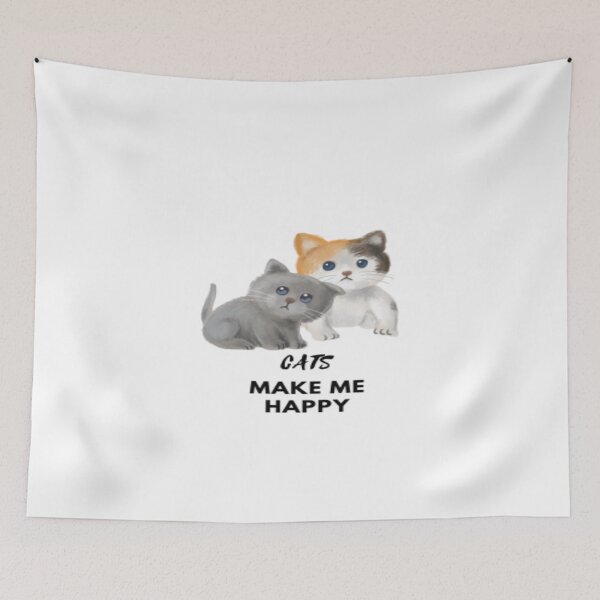 Item preview, cats make me happy designed and sold by MEfashionista.