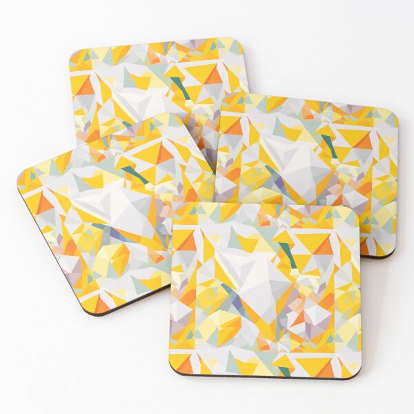 Item preview, Lemon Lime Geometric Polygon Pattern designed and sold by kaliburrito.