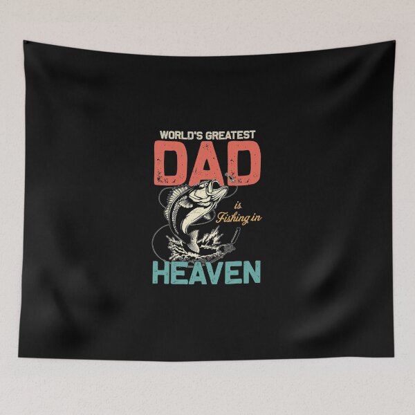Item preview, Fishing Retro Fishing Dad In Heaven Fisher Fathers Day Remembrance Fisher designed and sold by BransonOtto.
