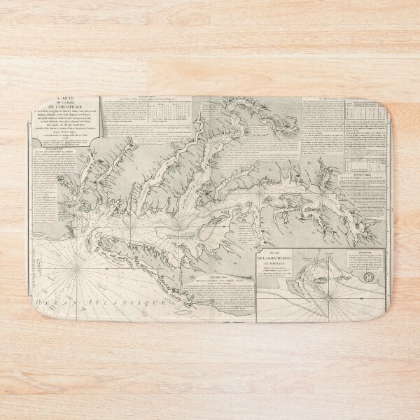 Item preview, Vintage Map of The Chesapeake Bay (1778) designed and sold by BravuraMedia.