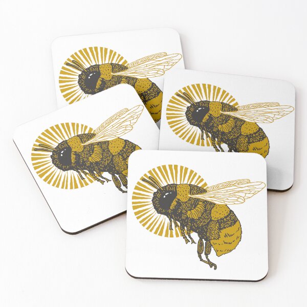 Item preview, Sacred Saint Bumblebee - white designed and sold by MoonrockCoven.