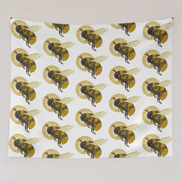 Item preview, Sacred Saint Bumblebee - white designed and sold by MoonrockCoven.
