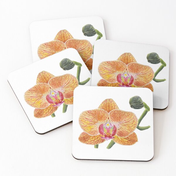 Item preview, Yellow Phalaenopsis Orchid Painting designed and sold by BirdsNatureArt.