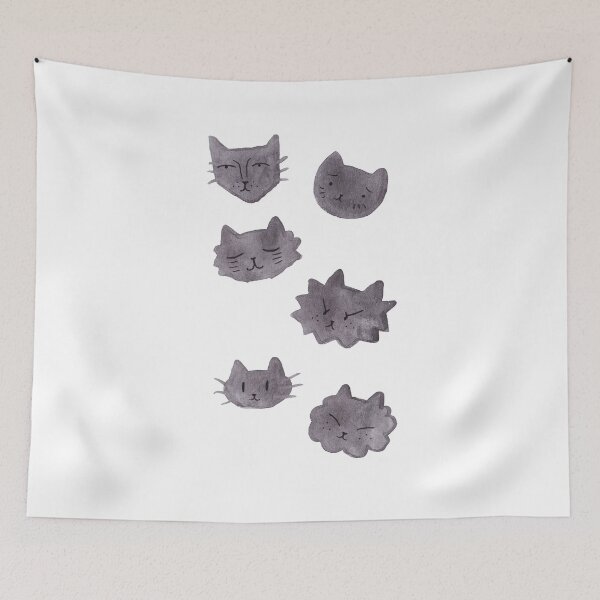 Item preview, Black Cat Faces designed and sold by SaradaBoru.