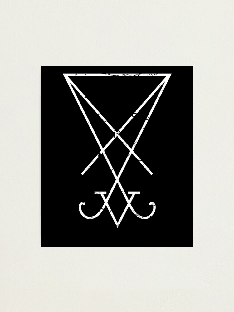 Symbol Of Lucifer | Occult Satanic | Photographic Print