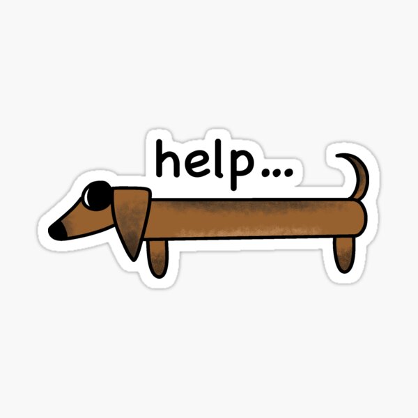 Item preview, Help Weiner Dog Dachshund designed and sold by T-Forty.