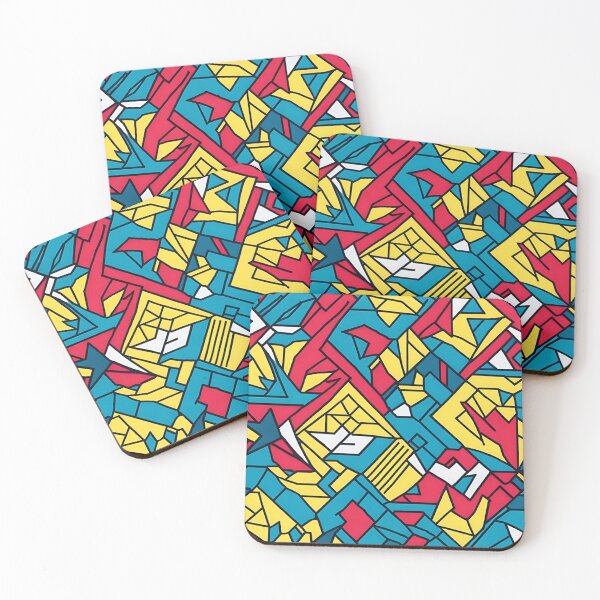 Item preview, Pattern of Colored Shapes designed and sold by MindMapDesign.