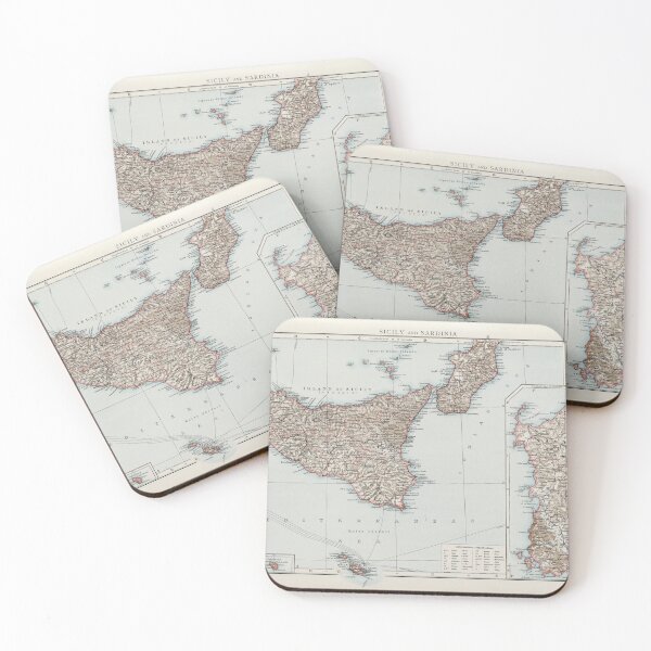 Item preview, Vintage Map of Sicily Italy (1900) designed and sold by BravuraMedia.