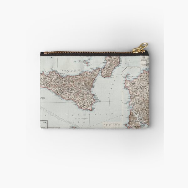 Item preview, Vintage Map of Sicily Italy (1900) designed and sold by BravuraMedia.