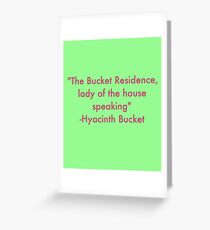 Hyacinth's Greeting Greeting Card