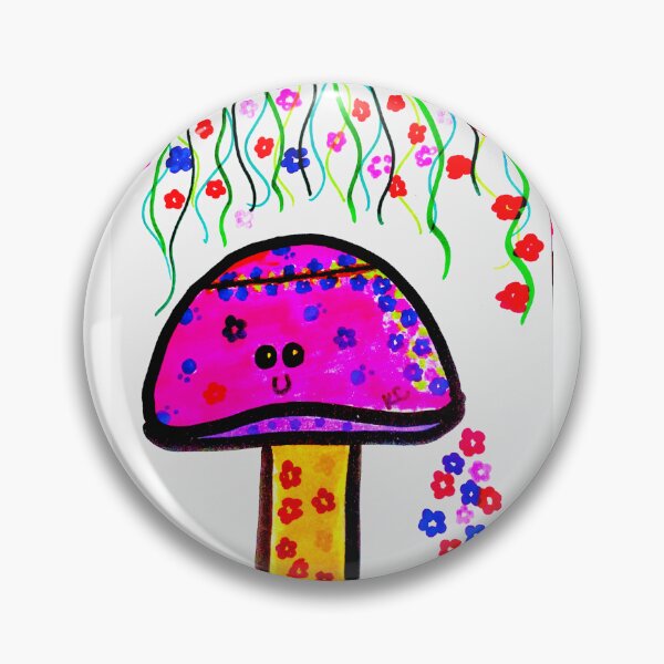 Artikelvorschau, Flower-Power-Pilz entworfen und verkauft von KLCdoodles.
