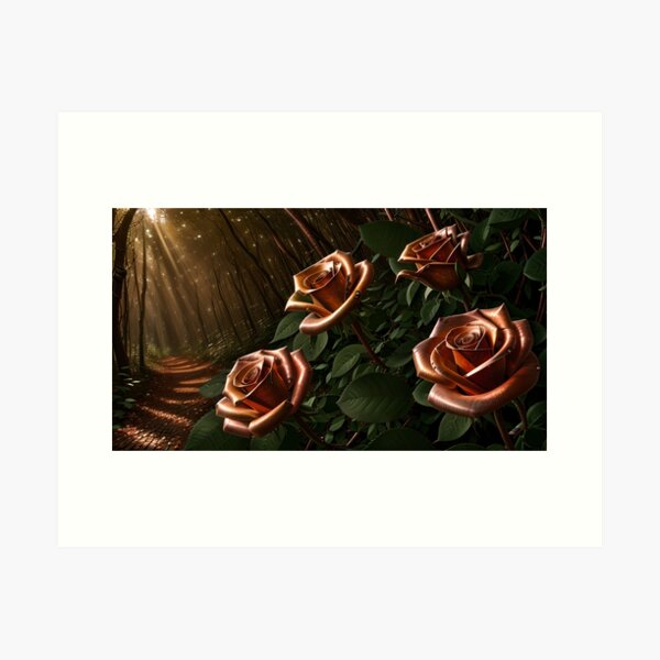 Item preview, Copper Rose - Night designed and sold by ZonGravesAI.
