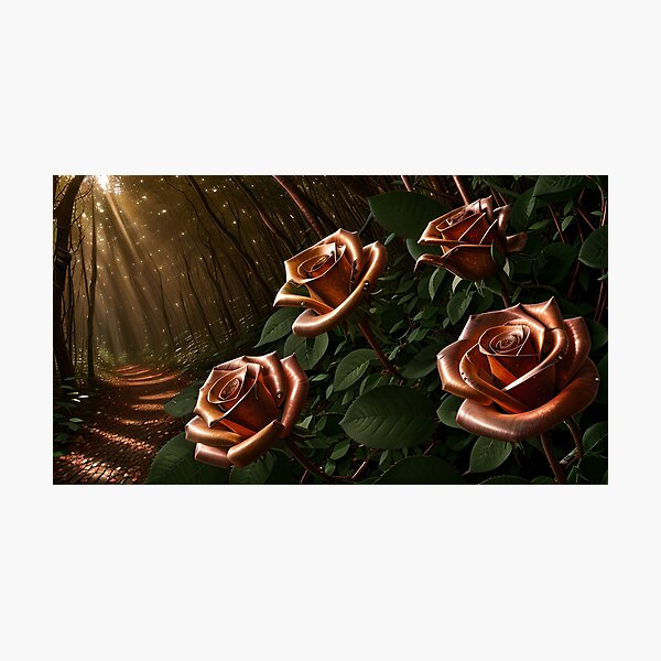 Item preview, Copper Rose - Night designed and sold by ZonGravesAI.