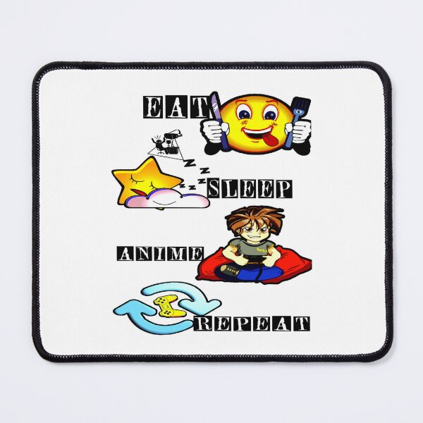 Item preview, Eat Sleep Anime Repeat – Funny anime gift designed and sold by KaluzaThreadse.