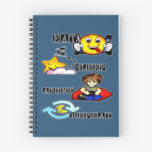 Item preview, Eat Sleep Anime Repeat – Funny anime gift designed and sold by KaluzaThreadse.