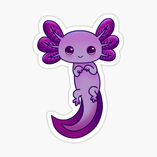 Axolotl Focal Beads Silicone Purple Salamander Anime | 12 pk Bulk Wholesale  for Freshie String Hangers Beadable Pen Assorted Set Badge Clip