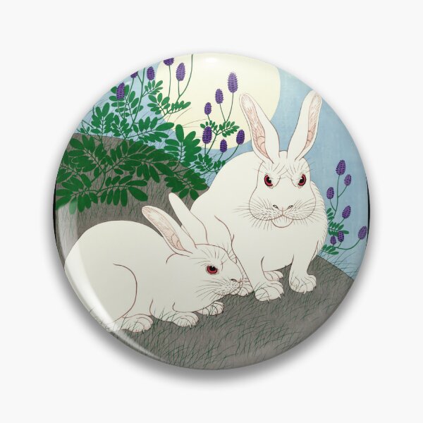 Item preview, Rabbits At Full Moon - Ohara Koson	 designed and sold by zggihsxqj4.