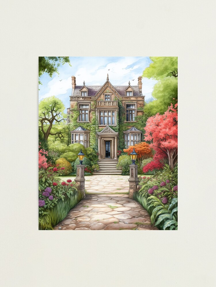 Thumbnail 2 of 3, Photographic Print, English Country House designed and sold by shadowalice.