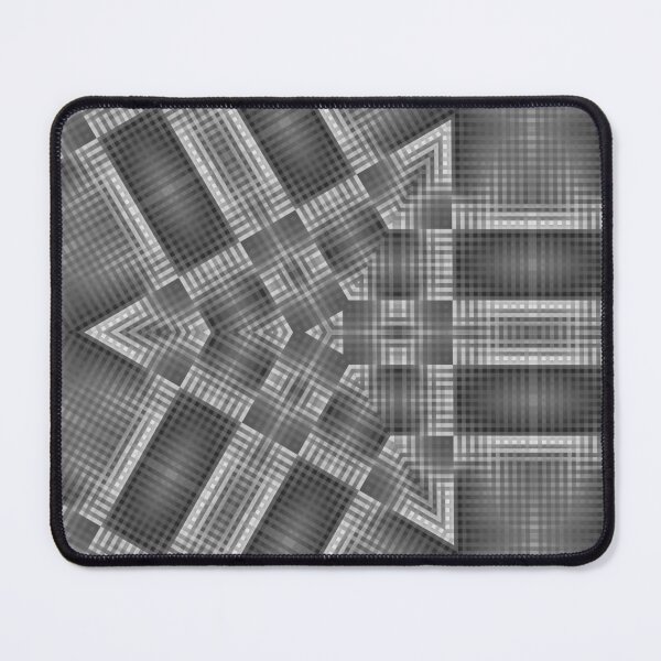 Item preview, Black and white geometric asymmetric modern art pattern designed and sold by fuzzyfox.