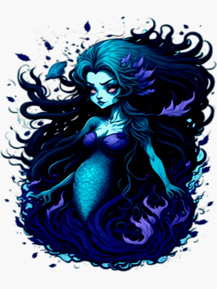 Evil Mermaid Sticker