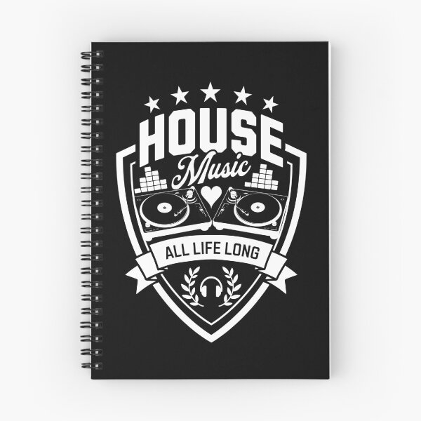 Item preview, HOUSE MUSIC  - Turntable Sheild (White)  designed and sold by Discothreadz.