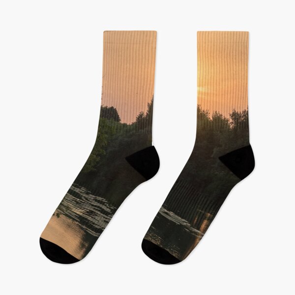 Item preview, Sunset over the Verdant Riverside of Maritsa River designed and sold by Georgia Mizuleva.