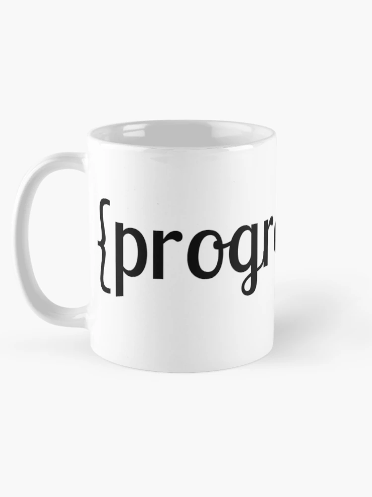 Thumbnail 5 of 6, Coffee Mug, Programmer Developer function brackets Sticker designed and sold by nikolap99.